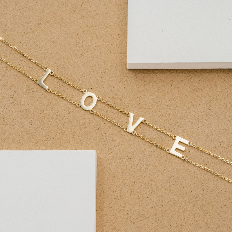 Gold Custom Name Bracelet