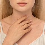 Sapphire and Diamond Stackable Ring