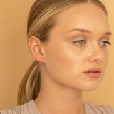 October Birthstone Tourmaline Earrings for her in solid 14k gold