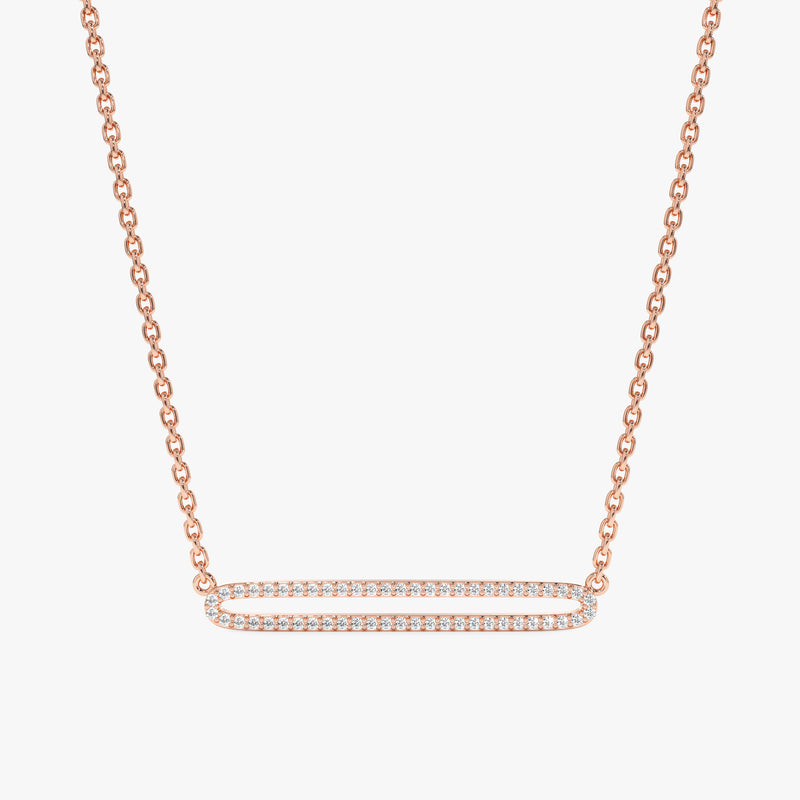 Rose Gold Diamond Necklace