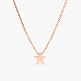 Rose Gold Mini Star Necklace