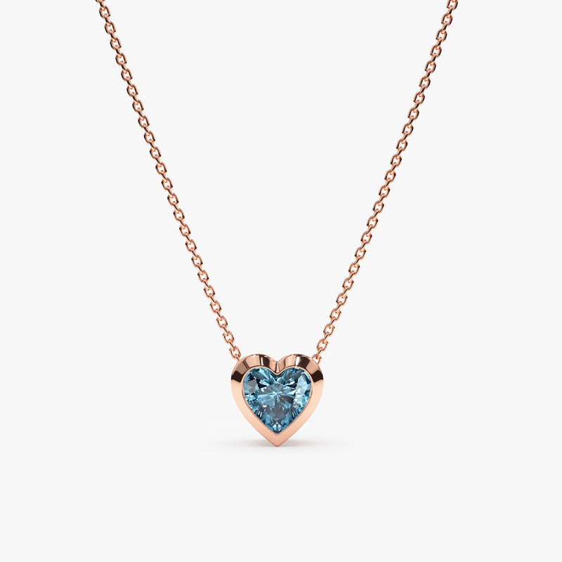 Rose Gold London Topaz Pendant