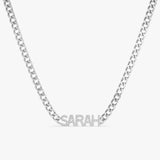 White Gold Natural Diamond Chain 