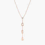 Customizable Gold Diamond Necklace
