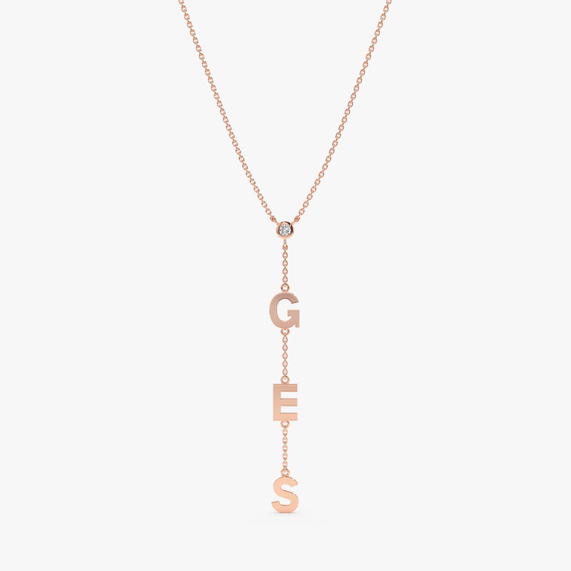 Customizable Gold Diamond Necklace