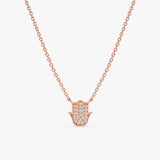Rose Gold Hamsa Necklace
