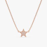 Rose Gold Natural Diamond Star