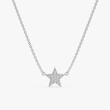 White Gold Petite Star Pendant