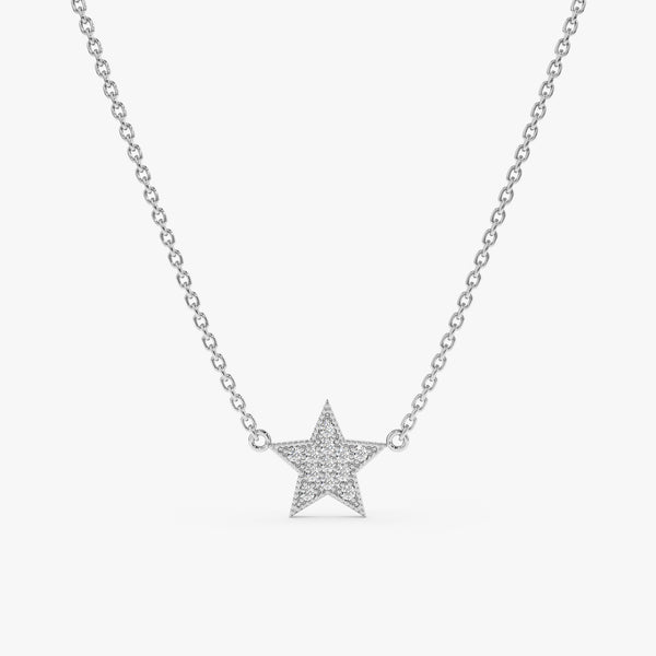 White Gold Petite Star Pendant
