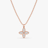 Rose Gold Petite Daisy Pendant