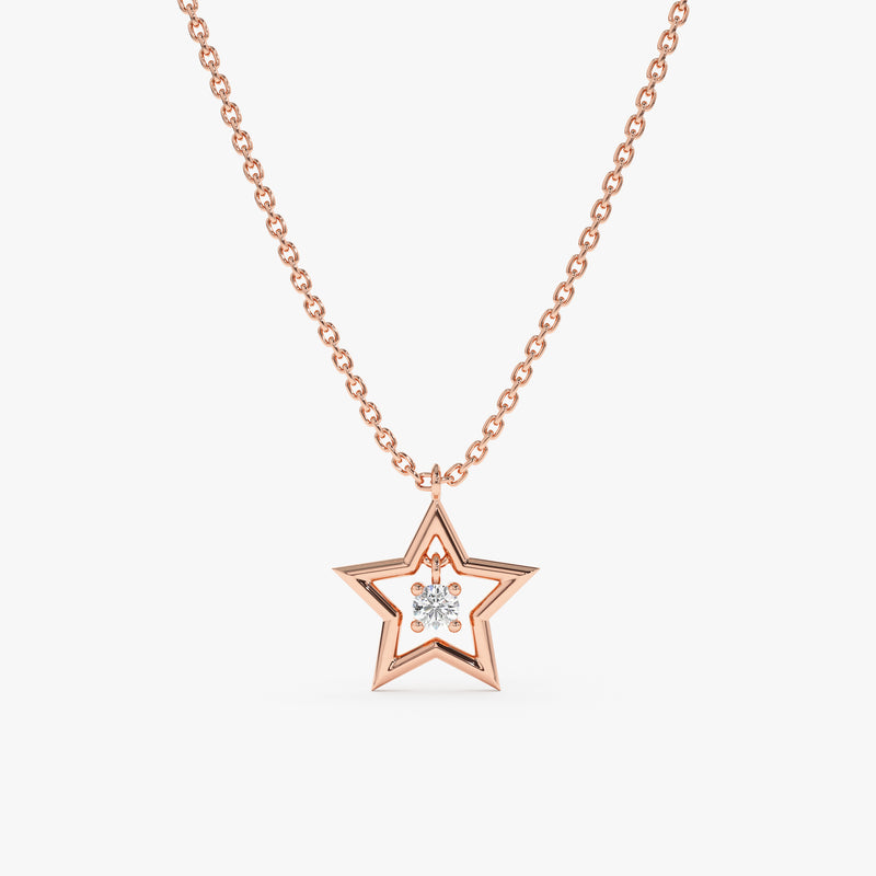 Rose Gold Handmade Celestial Necklace