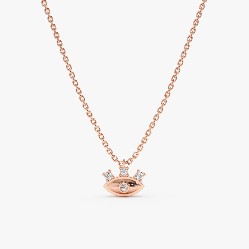 Rose Gold Lucky Eye Pendant
