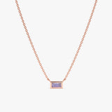 Rose Gold Moonstone Necklace