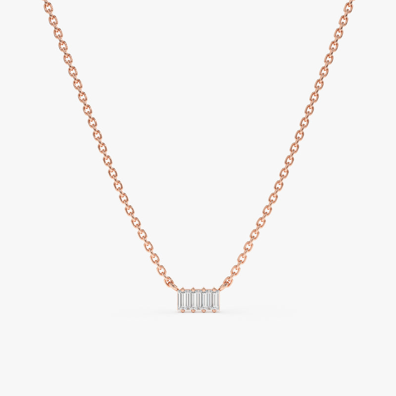 Rose Gold Handmade Diamond Pendant