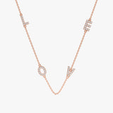 Rose Gold LOVE Letters Necklace