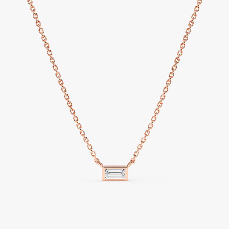 Rose Gold Diamond Pendant