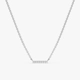 White Gold Natural Diamond Necklace