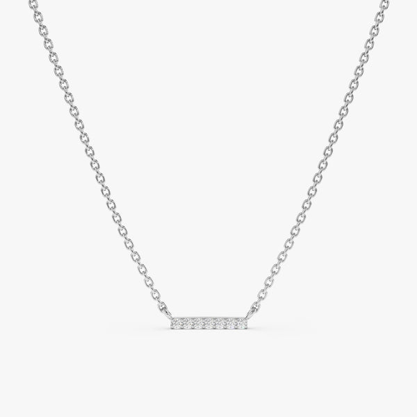 White Gold Natural Diamond Necklace