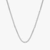 White Gold Miami Chain with Diamonds