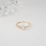 Handmade Solid Gold Quartz Ring