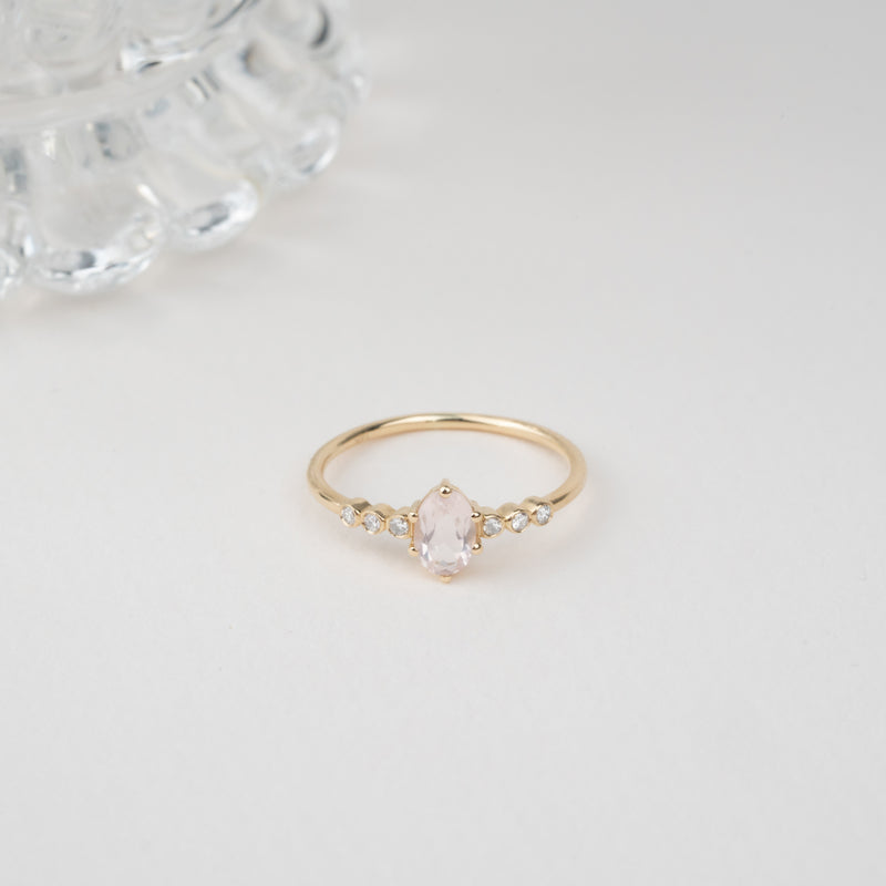 Handmade Solid Gold Quartz Ring