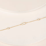 Diamond April Birthstone Gold Bracelet