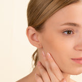 Petite Gold Cross stud Earrings for her 