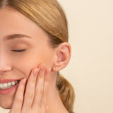 Petite Gold Lightning Bolt studs in solid gold