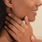 May Birthstone Emerald Ring