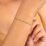 Single Diamond Cuban Chain Bracelet