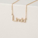Solid Gold Name Necklace