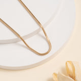 handcrafted solid Gold Snake Chain necklace for her