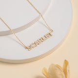 Handmade custom Diamond Mini Name Necklace