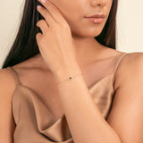 Enamel Heart and Diamond Bracelet