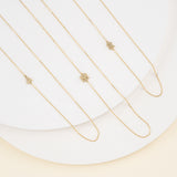 Sideways Plain Gold custom Initial Necklace