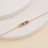 multicolor Sapphire September Birthstone Bracelet