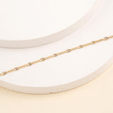 Solid Gold thick kite Chain Bracelet
