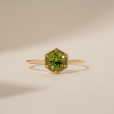 Dainty Peridot Ring