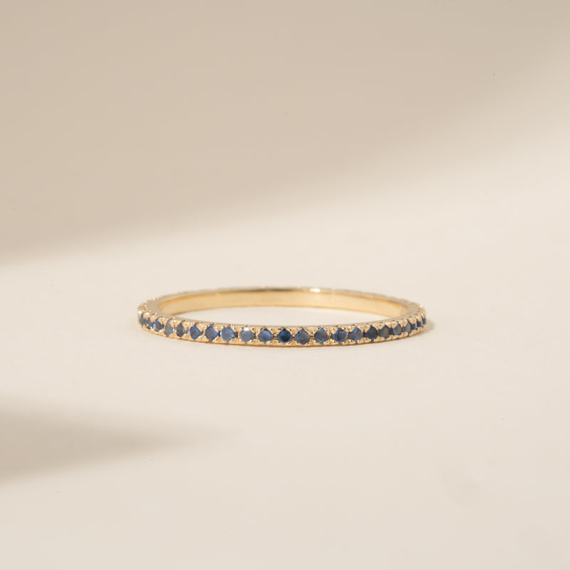 Blue Sapphire eternity ring