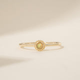 Opal October Birthstone Ring