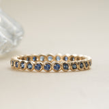 Bezel Sapphire Eternity Band