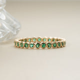 Bezel Emerald Eternity Band