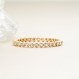 Bezel Salt and Pepper Diamond Eternity Band