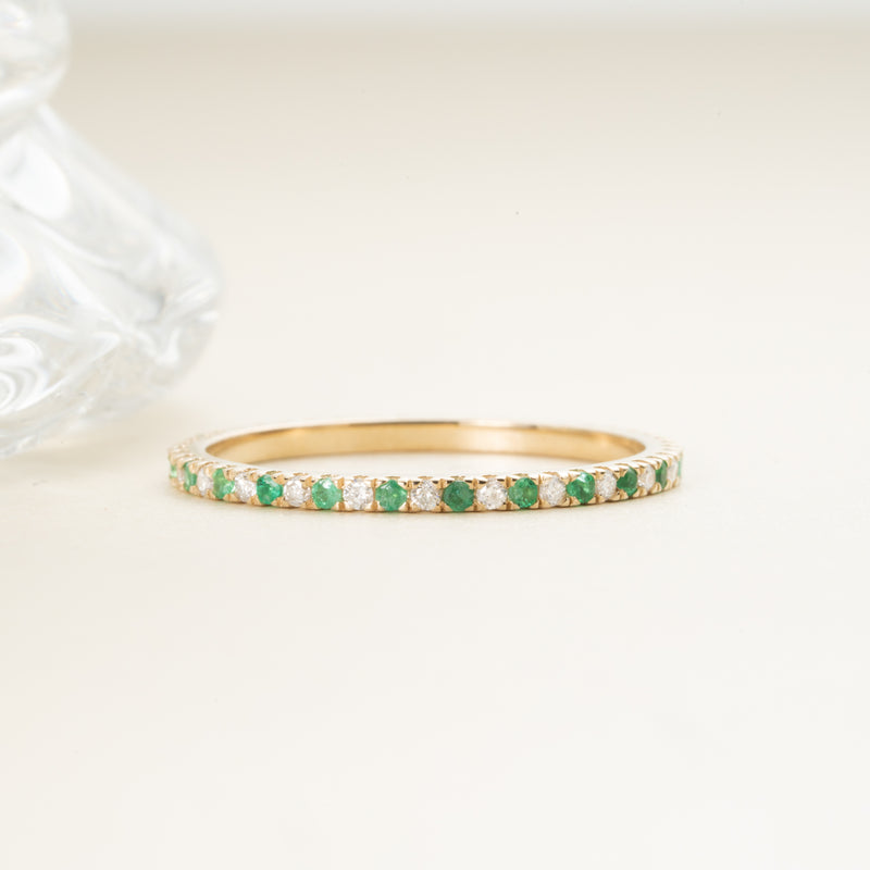 Natural Diamond and Birthstone ring