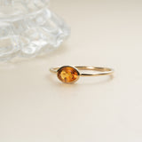 Gold Natural Citrine Ring