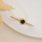 Natural Black Onyx Ring