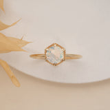 Moonstone June Birthstone Ring