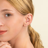 Multi Star Studs with Natural Diamonds in solid gold for her