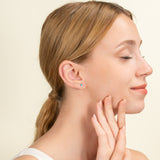 Natural Turquoise Gold Studs