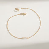 Minimalist Diamond and Gold Bracelet